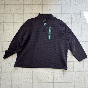 Lands' End Charcoal Quilted Pullover